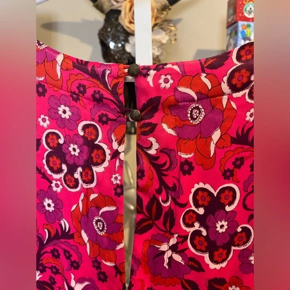 NWT Maeve x Anthropology Pink Floral Wrap Dress - Picture 11 of 12